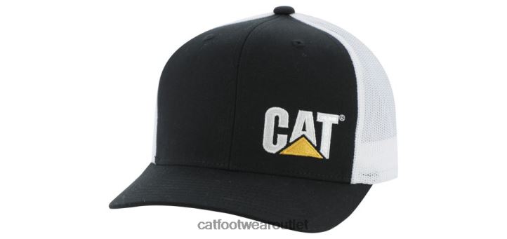 Men Caterpillar Cat Trademark Trucker Hat Black 8FHTR256 | Hat