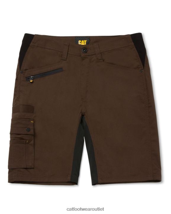 Men Caterpillar Operator Flex Short Brown 8FHTR244 | Bottoms