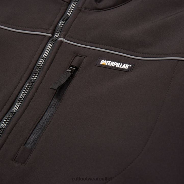 Men Caterpillar Soft Shell Jacket Black 8FHTR116 | Tops & Outerwear