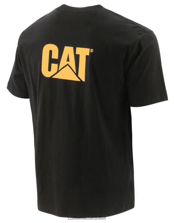Men Caterpillar Trademark Pocket Tee BLACK 8FHTR234 | Tops & Outerwear