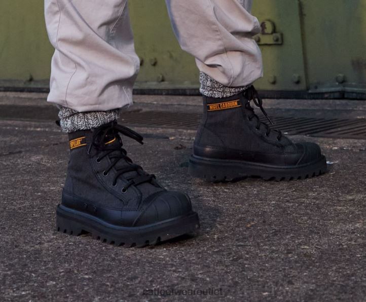 Men Caterpillar X Nigel Cabourn Omaha Boot Black 8FHTR198 | Casual Boots