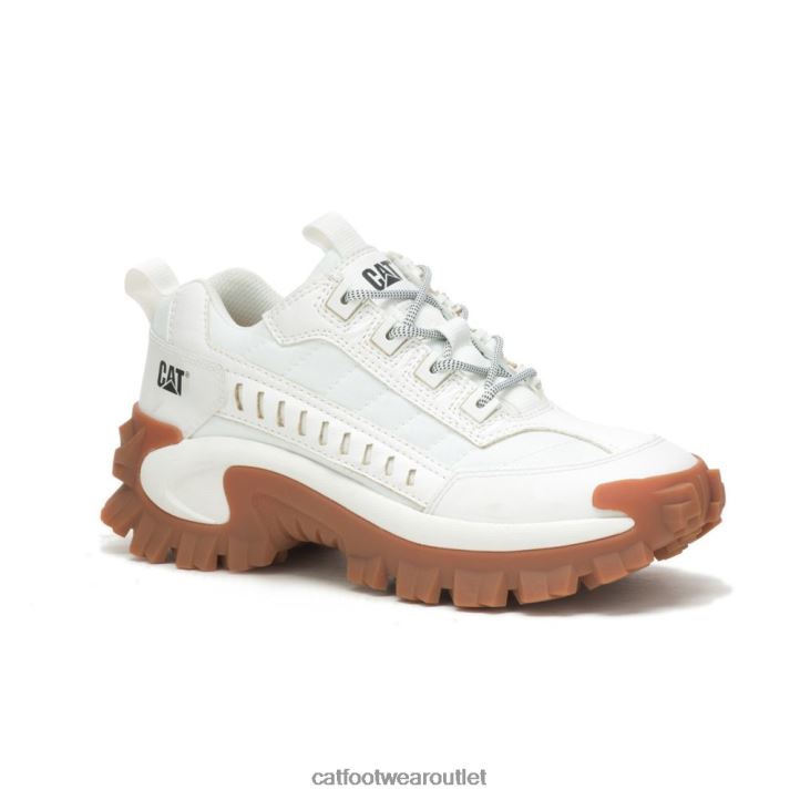 Men Caterpillar Eco Intruder Shoe Bright White 8FHTR126 | Casual Chunky Sneakers