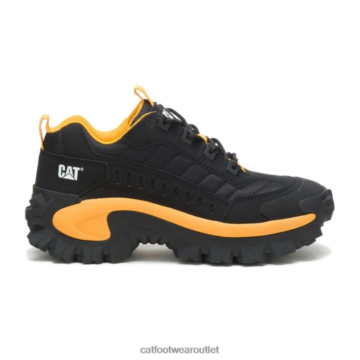 Men Caterpillar Intruder Shoe Black/Cat Yellow 8FHTR132 | Casual Chunky Sneakers