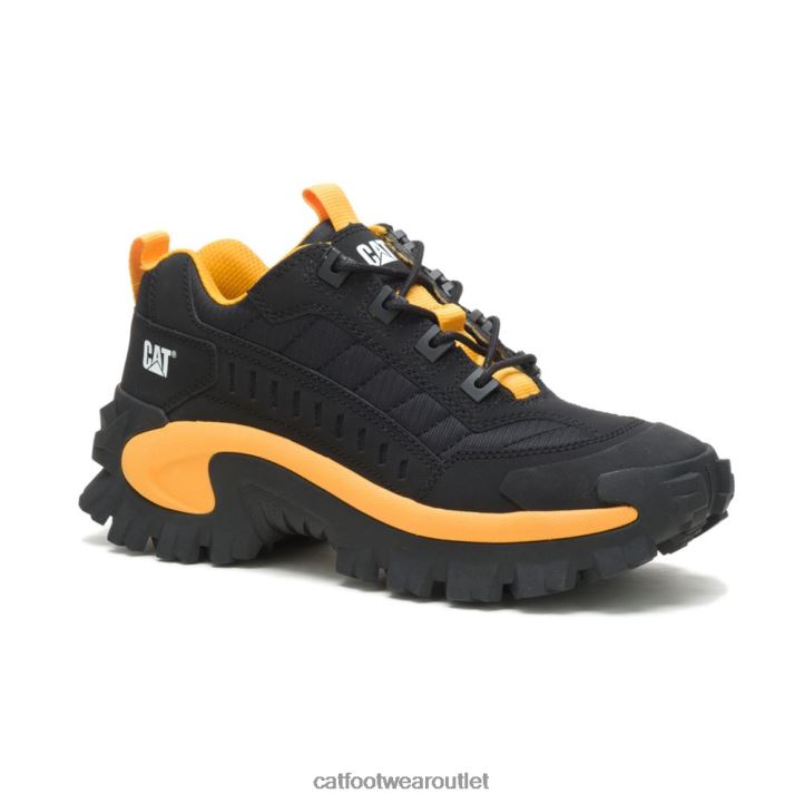 Men Caterpillar Intruder Shoe Black/Cat Yellow 8FHTR132 | Casual Chunky Sneakers