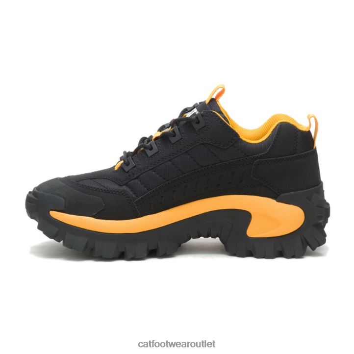 Men Caterpillar Intruder Shoe Black/Cat Yellow 8FHTR132 | Casual Chunky Sneakers