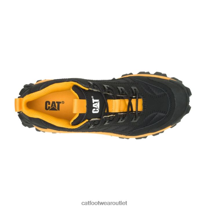 Men Caterpillar Intruder Shoe Black/Cat Yellow 8FHTR132 | Casual Chunky Sneakers