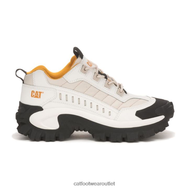Men Caterpillar Intruder Shoe Bright White/Birch 8FHTR137 | Casual Chunky Sneakers