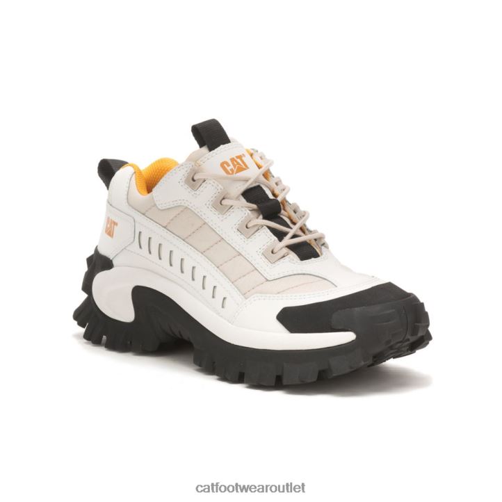 Men Caterpillar Intruder Shoe Bright White/Birch 8FHTR137 | Casual Chunky Sneakers
