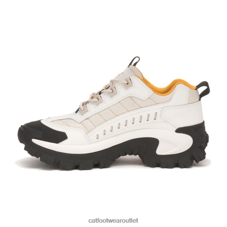 Men Caterpillar Intruder Shoe Bright White/Birch 8FHTR137 | Casual Chunky Sneakers