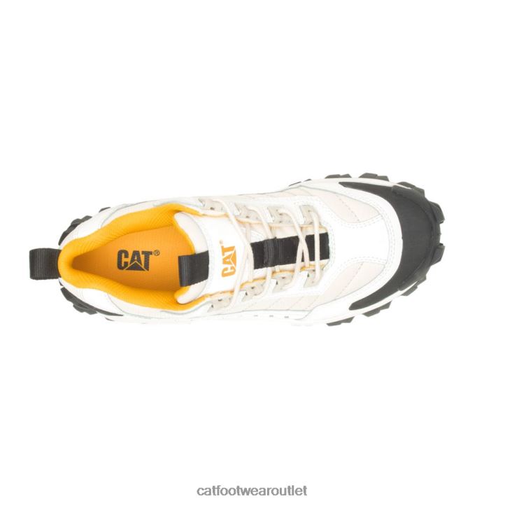 Men Caterpillar Intruder Shoe Bright White/Birch 8FHTR137 | Casual Chunky Sneakers