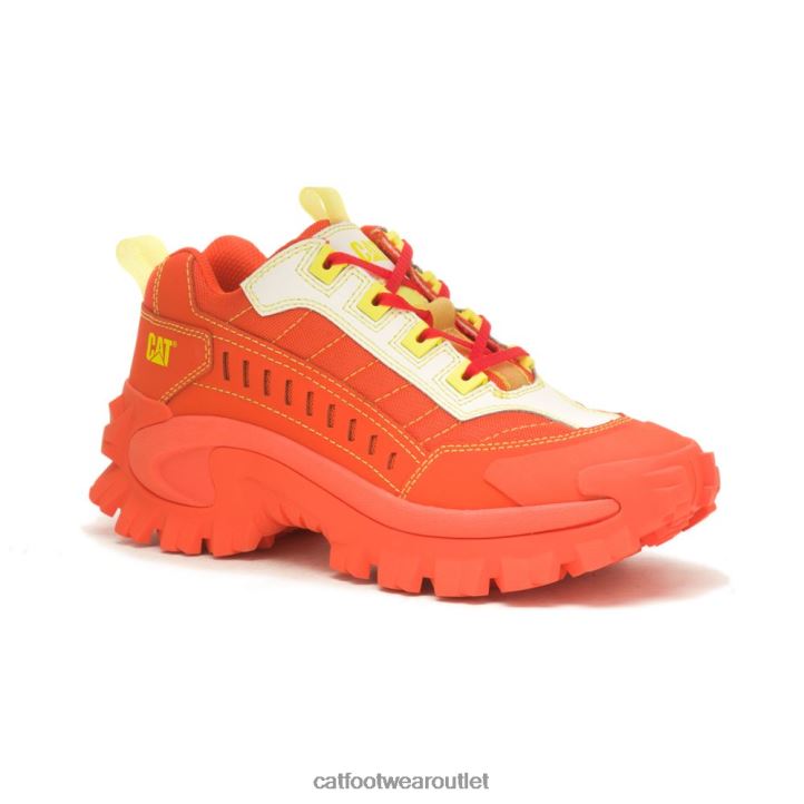 Men Caterpillar Intruder Supercharged Shoe Scarlet Ibis 8FHTR119 | Casual Chunky Sneakers