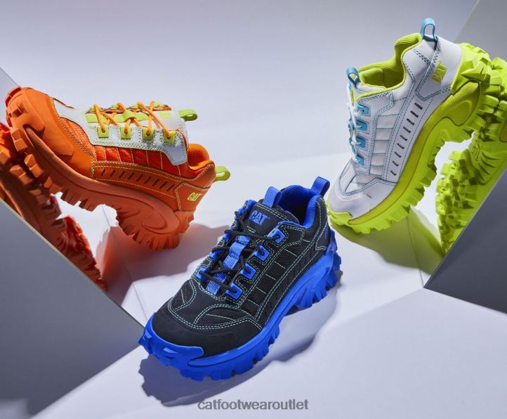 Men Caterpillar Intruder Supercharged Shoe Scarlet Ibis 8FHTR119 | Casual Chunky Sneakers