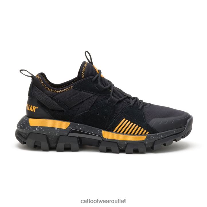 Men Caterpillar Raider Sport Sneaker Black/Cat Yellow 8FHTR145 | Casual Chunky Sneakers