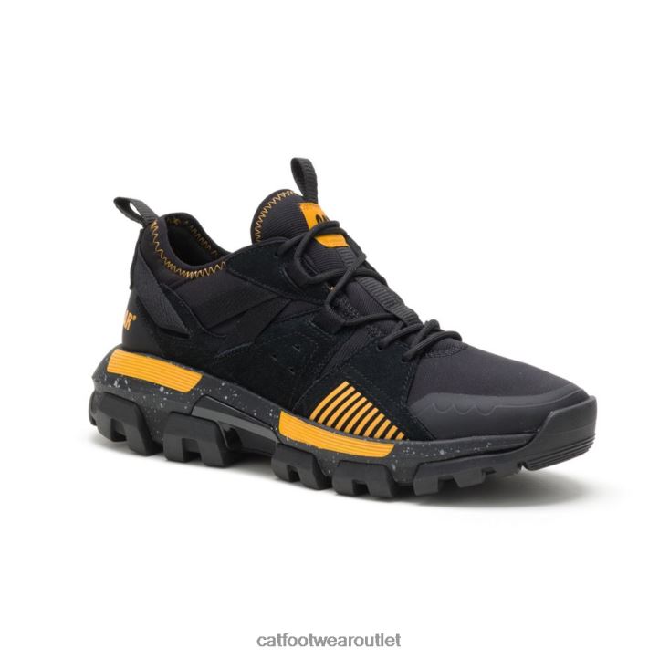 Men Caterpillar Raider Sport Sneaker Black/Cat Yellow 8FHTR145 | Casual Chunky Sneakers