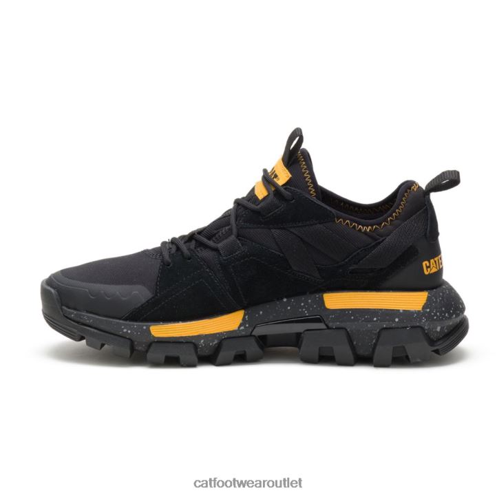 Men Caterpillar Raider Sport Sneaker Black/Cat Yellow 8FHTR145 | Casual Chunky Sneakers