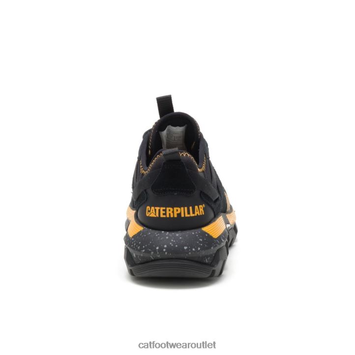 Men Caterpillar Raider Sport Sneaker Black/Cat Yellow 8FHTR145 | Casual Chunky Sneakers