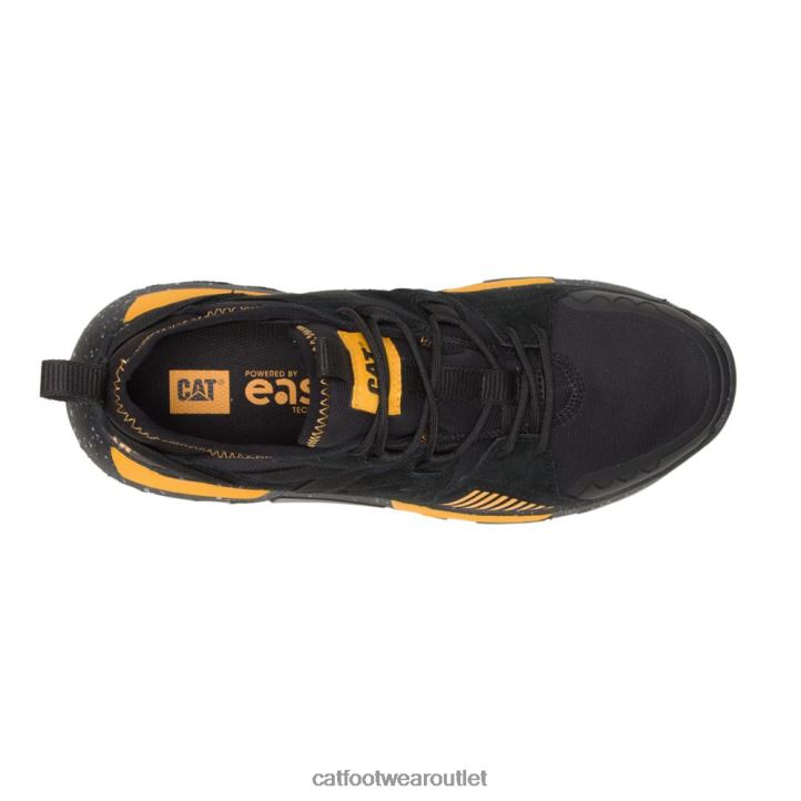 Men Caterpillar Raider Sport Sneaker Black/Cat Yellow 8FHTR145 | Casual Chunky Sneakers