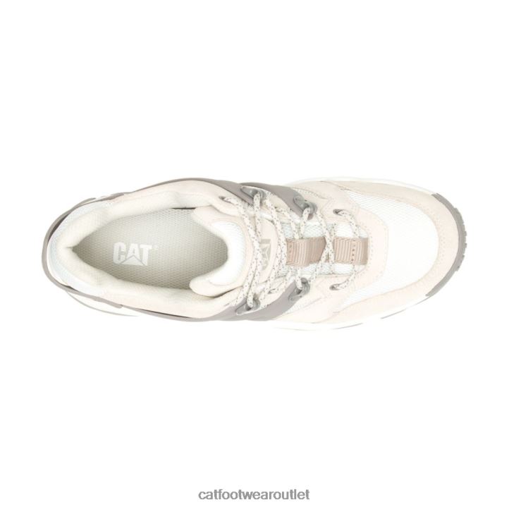 Men Caterpillar Reactor Sneaker Birch/Bright White 8FHTR160 | Casual Chunky Sneakers