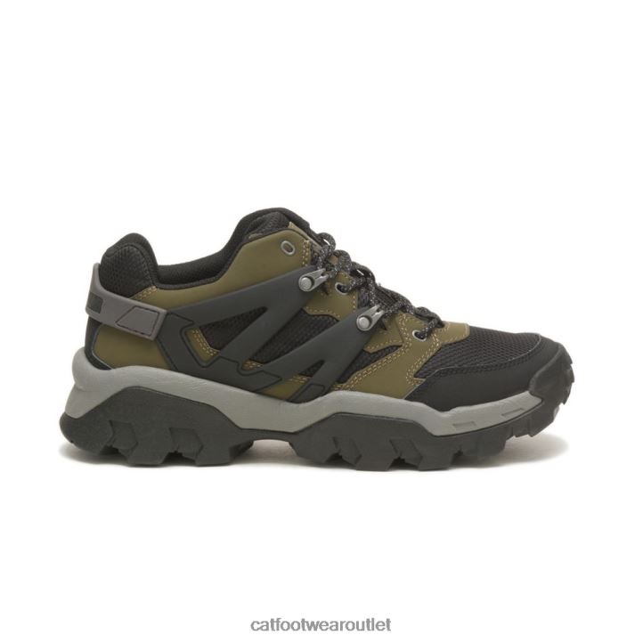 Men Caterpillar Reactor Sneaker Dark Olive/Black 8FHTR159 | Casual Chunky Sneakers