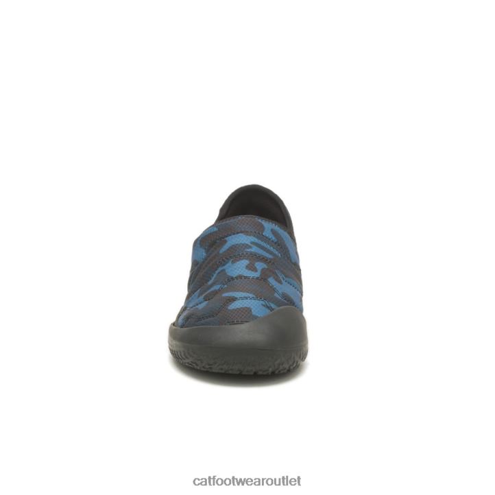 Men Caterpillar Crossover Slip On Blue Camo 8FHTR172 | Casual Shoes