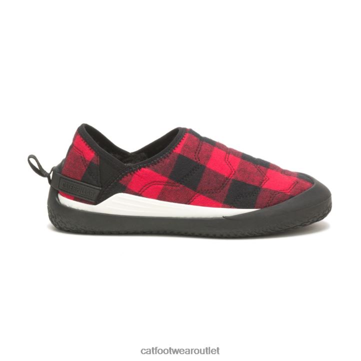 Men Caterpillar Crossover Slip On Red Plaid 8FHTR170 | Casual Shoes