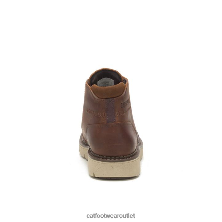 Men Caterpillar Covert Mid Waterproof Boot Leather Brown 8FHTR193 | Waterproof