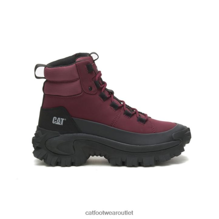 Men Caterpillar Trespass Waterproof Galosh Black/Windsor Wine 8FHTR174 | Waterproof