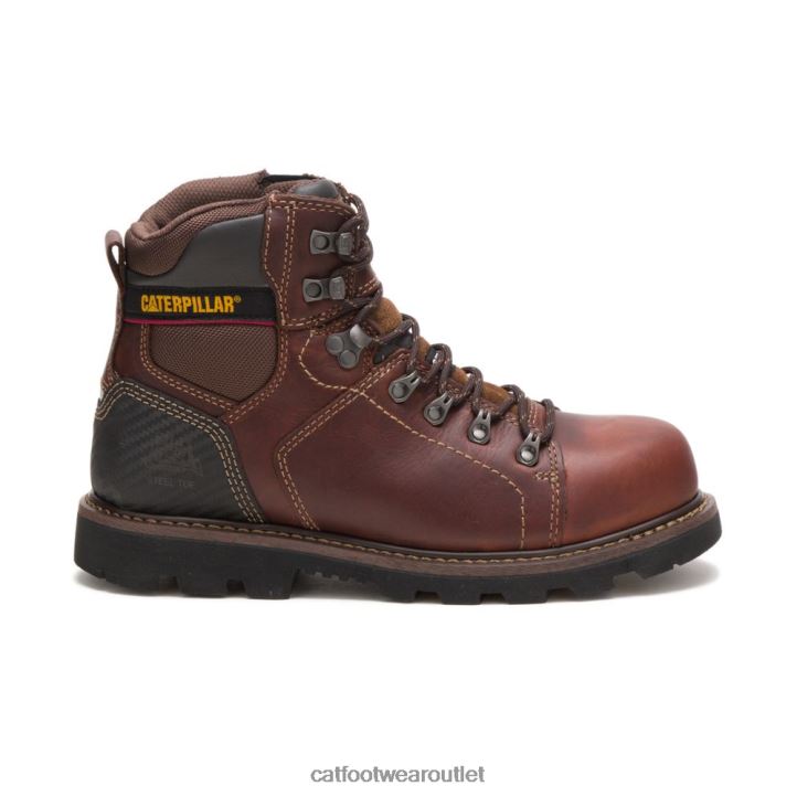 Men Caterpillar Alaska 2.0 Steel Toe Work Boot Brown 8FHTR28 | Work Boots
