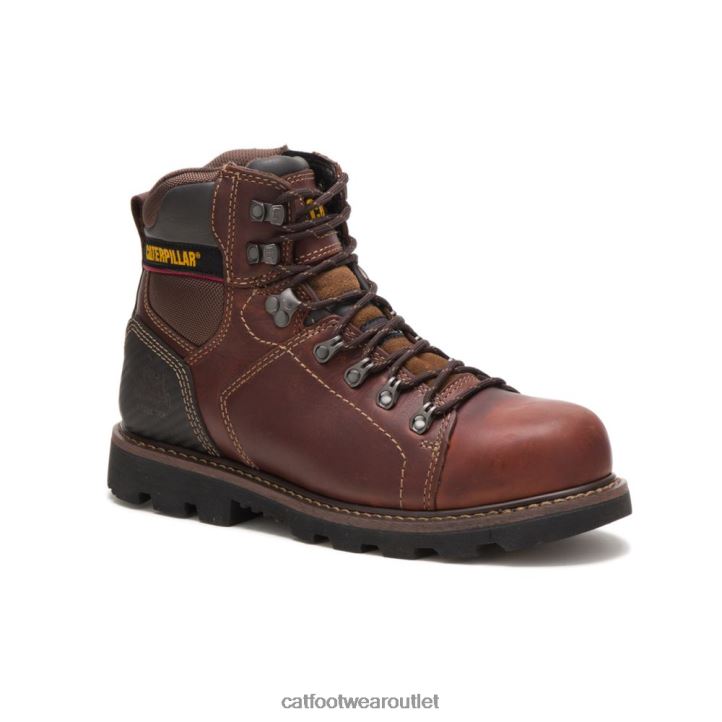 Men Caterpillar Alaska 2.0 Steel Toe Work Boot Brown 8FHTR28 | Work Boots