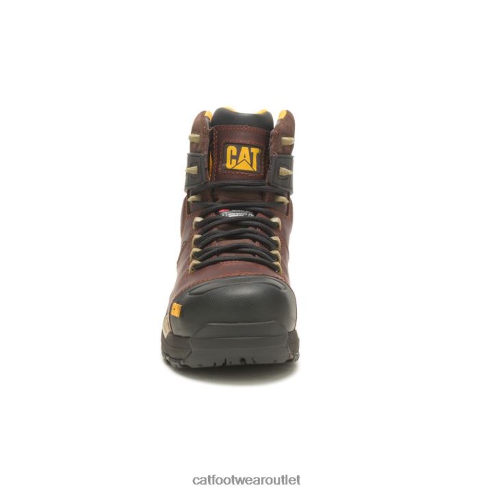 Men Caterpillar Cat Edge Protect Waterproof Thinsulate Carbon Composite Toe Work Boot Friar Brown 8FHTR74 | Work Boots
