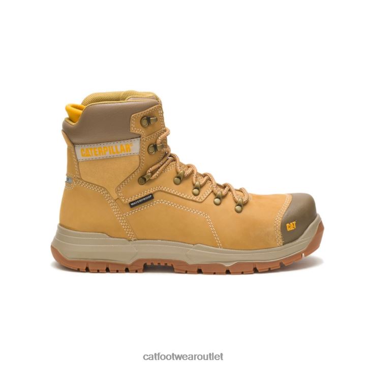 Men Caterpillar Diagnostic 2.0 Waterproof Steel Toe Work Boot Honey Reset 8FHTR24 | Work Boots