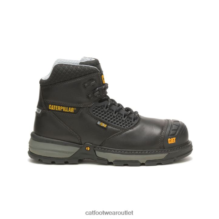 Men Caterpillar Excavator Superlite Cool Carbon Composite Toe Work Boot Black 8FHTR48 | Work Boots