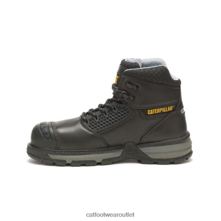 Men Caterpillar Excavator Superlite Cool Carbon Composite Toe Work Boot Black 8FHTR48 | Work Boots