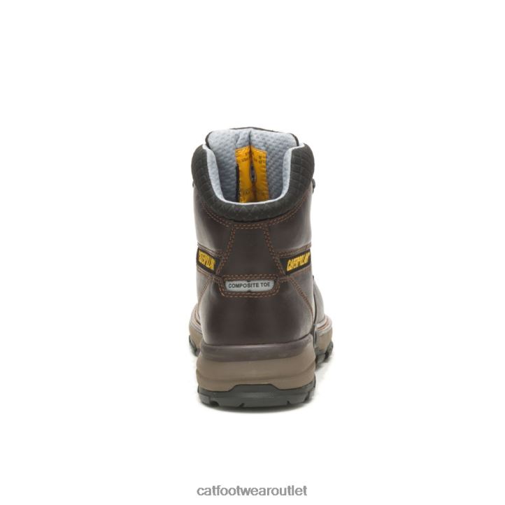 Men Caterpillar Excavator Superlite Cool Carbon Composite Toe Work Boot Dark Brown 8FHTR47 | Work Boots