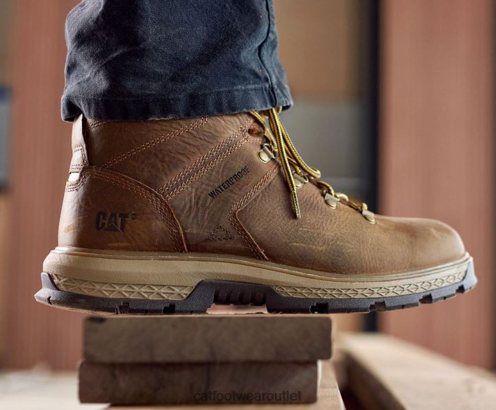 Men Caterpillar Exposition Hiker Waterproof Work Boot Pyramid 8FHTR46 | Work Boots