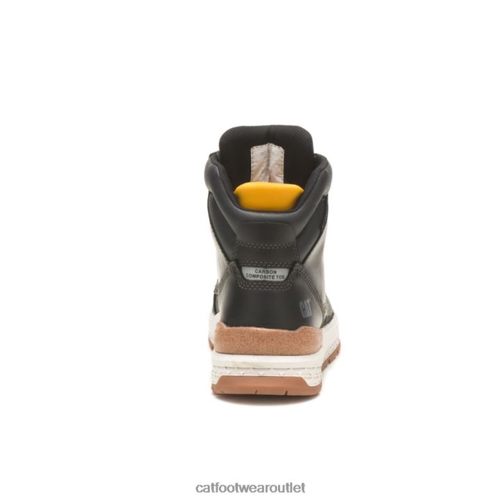 Men Caterpillar Impact Waterproof Carbon Composite Toe Work Boot Black 8FHTR45 | Work Boots