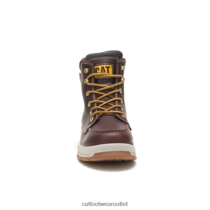 Men Caterpillar Impact Waterproof Work Boot Friar Brown 8FHTR57 | Work Boots