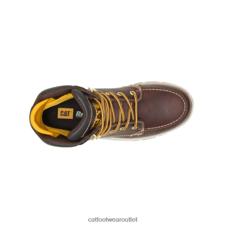 Men Caterpillar Impact Waterproof Work Boot Friar Brown 8FHTR57 | Work Boots