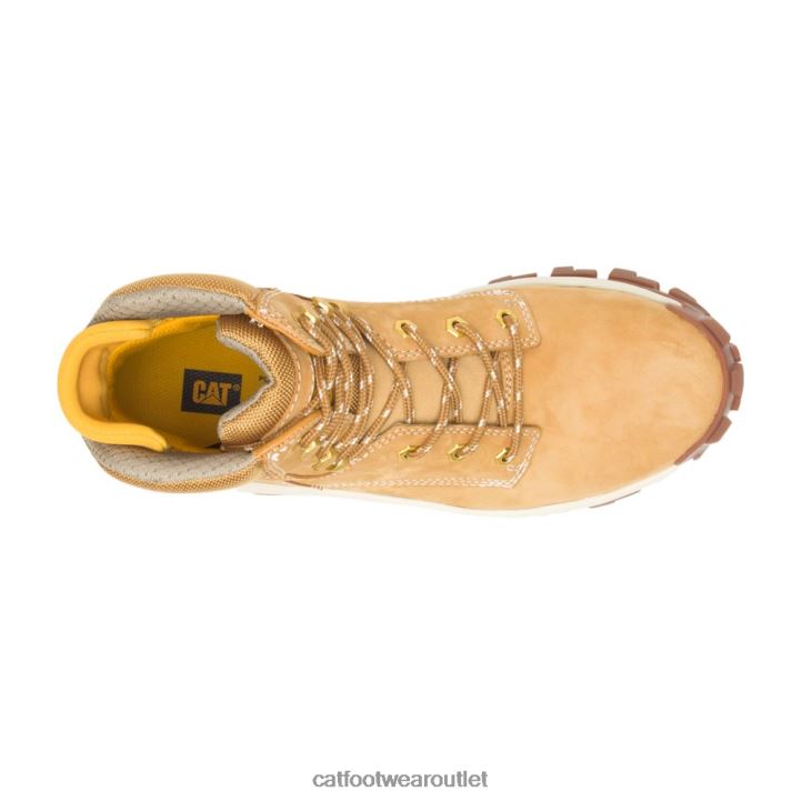 Men Caterpillar Invader Hi Steel Toe Work Boot Honey Reset 8FHTR5 | Work Boots