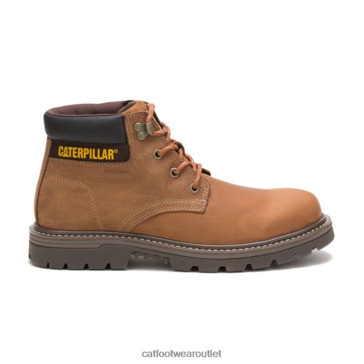Men Caterpillar Outbase Waterproof Work Boot Brown 8FHTR35 | Work Boots