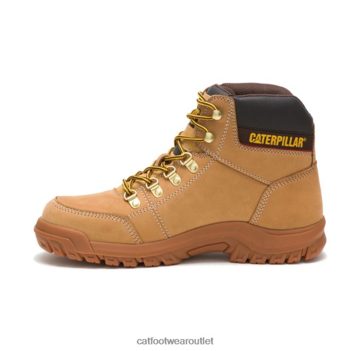 Men Caterpillar Outline Work Boot Honey Reset 8FHTR41 | Work Boots