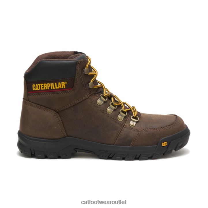 Men Caterpillar Outline Work Boot Seal Brown 8FHTR40 | Work Boots