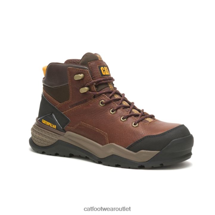 Men Caterpillar Provoke Mid Waterproof Alloy Toe Work Boot Oak 8FHTR72 | Work Boots