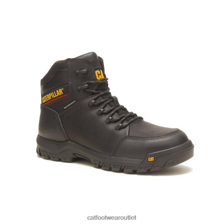 Men Caterpillar Resorption Waterproof Composite Toe Work Boot Black 8FHTR50 | Work Boots