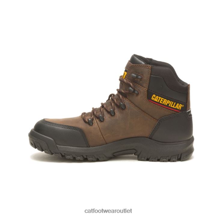 Men Caterpillar Resorption Waterproof Composite Toe Work Boot Seal Brown 8FHTR49 | Work Boots