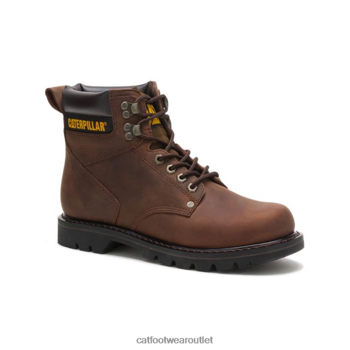 Men Caterpillar Second Shift Work Boot Dark Brown 8FHTR12 | Work Boots