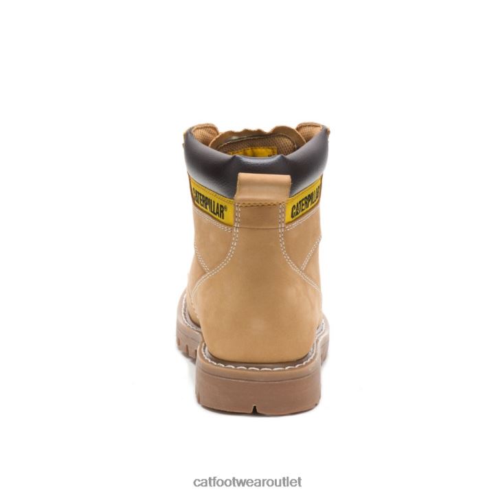 Men Caterpillar Second Shift Work Boot Honey 8FHTR13 | Work Boots