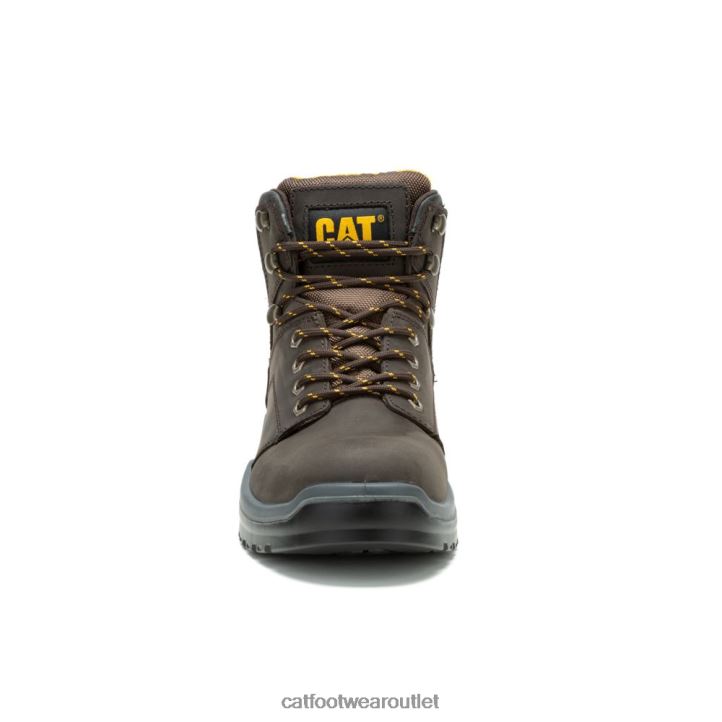 Men Caterpillar Striver Steel Toe Work Boot Brown 8FHTR62 | Work Boots