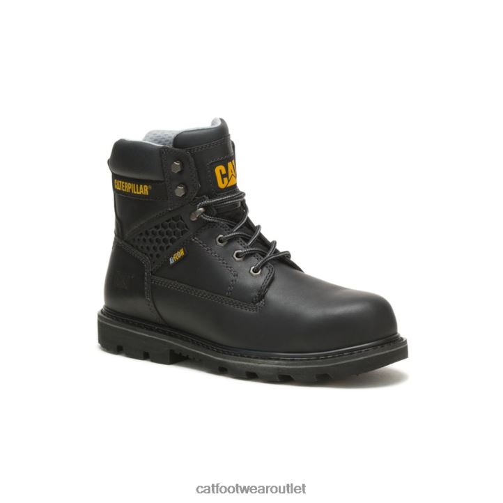 Men Caterpillar Structure Cool Composite Toe Work Boot Black 8FHTR70 | Work Boots
