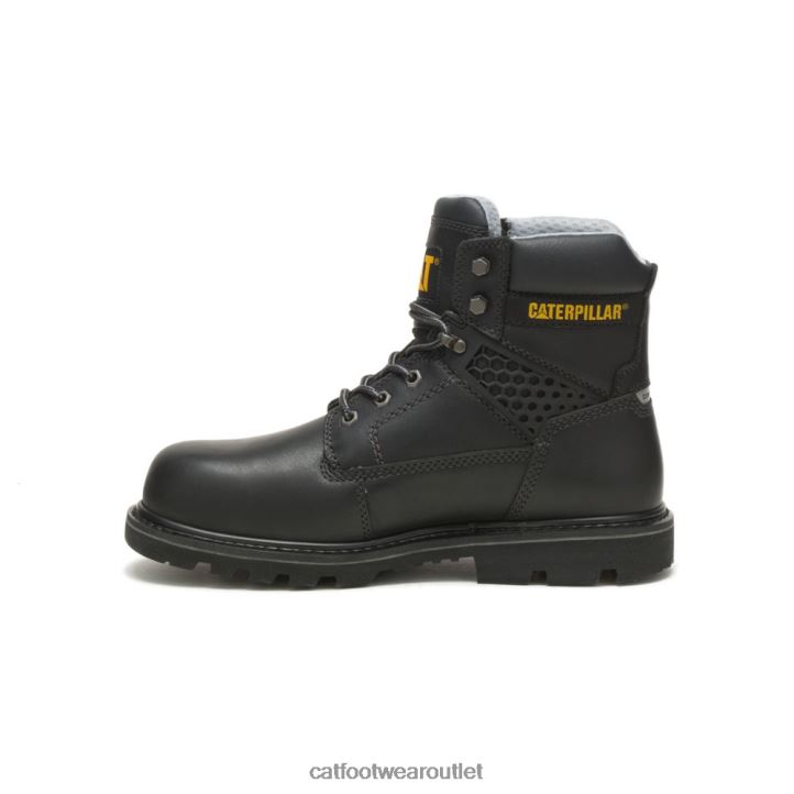 Men Caterpillar Structure Cool Composite Toe Work Boot Black 8FHTR70 | Work Boots